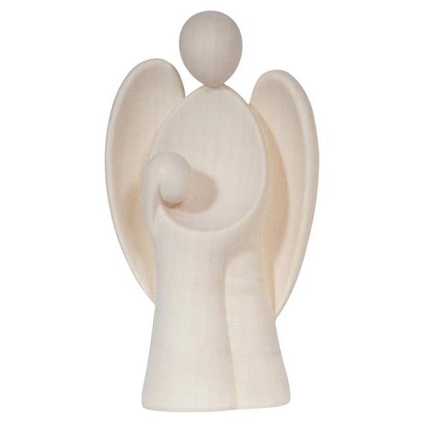 Guardian angel Amore with girl - natural wood