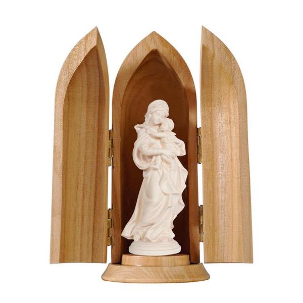Madonna Raffaelo in niche - natural wood