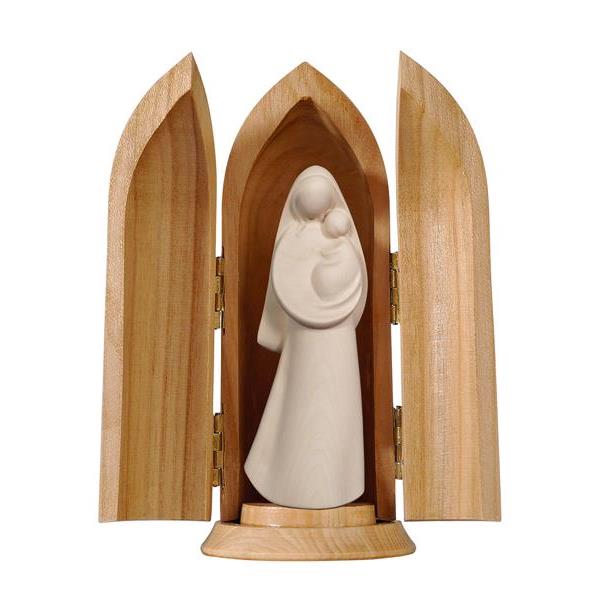 La Madonna in niche - natural wood