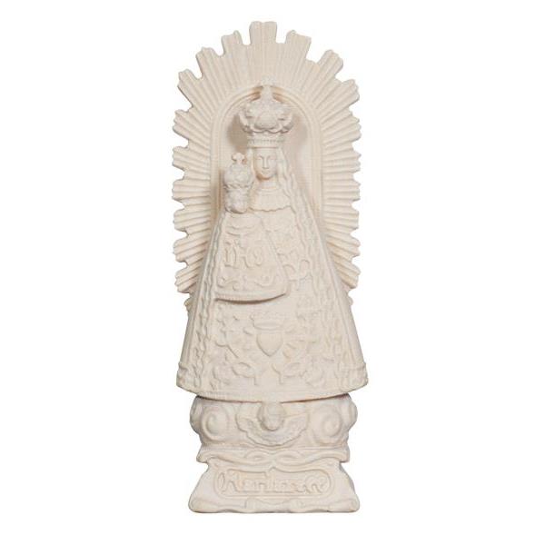 Our Lady of Mariazell with aura - natural wood
