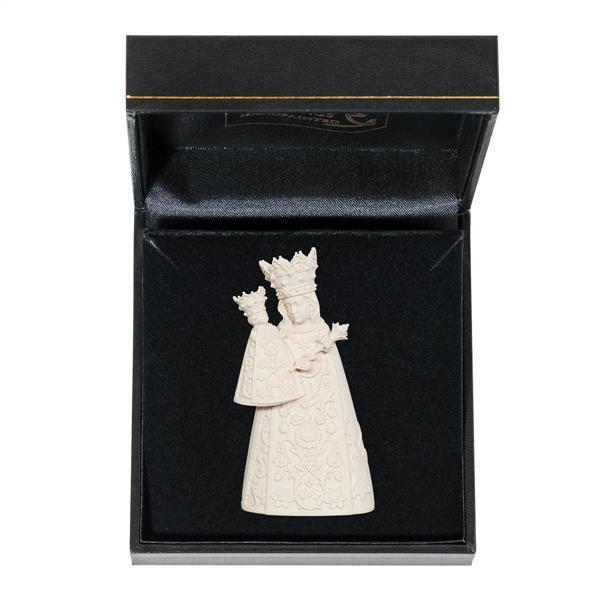 Virgin of Altötting with case - natural wood