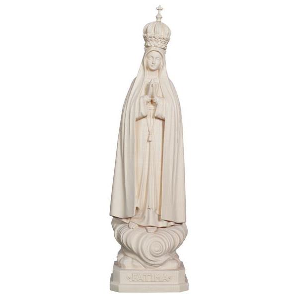 Our Lady of Fátima Capelinha with crown - natural wood