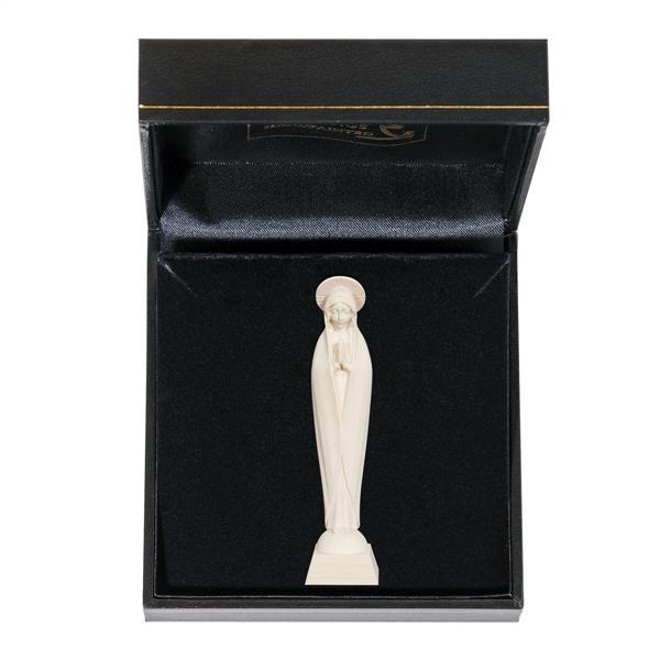 Our Lady of Fatima modern style with case - natural wood