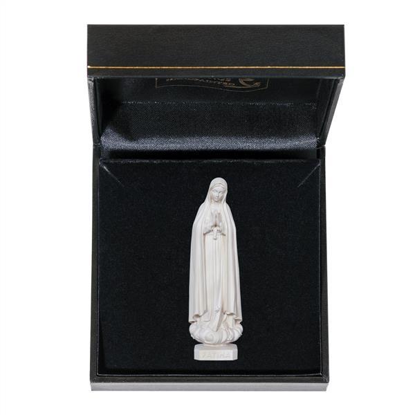 Our Lady of Fátima with case - natural wood