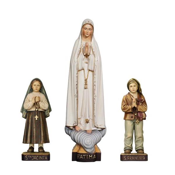 Our Lady of Fátima with 2 little shepherds - colored