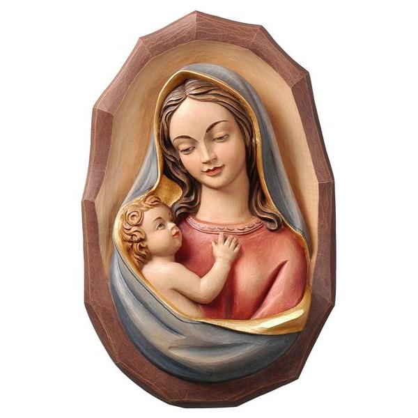 Wall madonna with child - colored