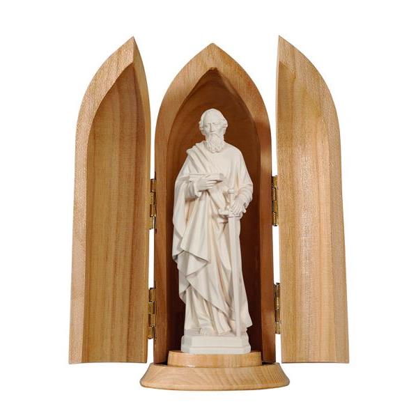 St. Paul in niche - natural wood