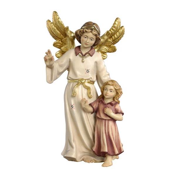 Guardian angel with girl - colored