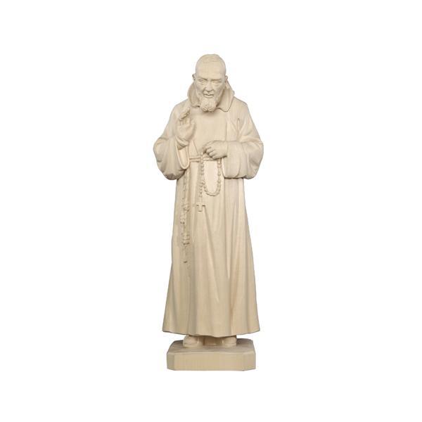 Padre Pio - natural wood