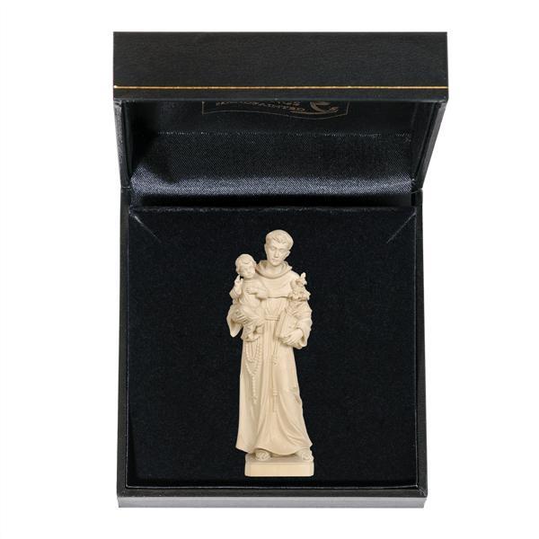 St. Anthony with Child with case - natural wood