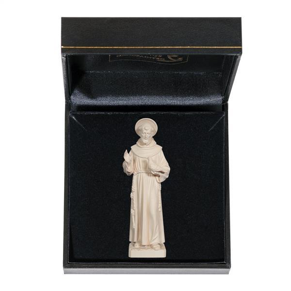 St. Francis with case - natural wood