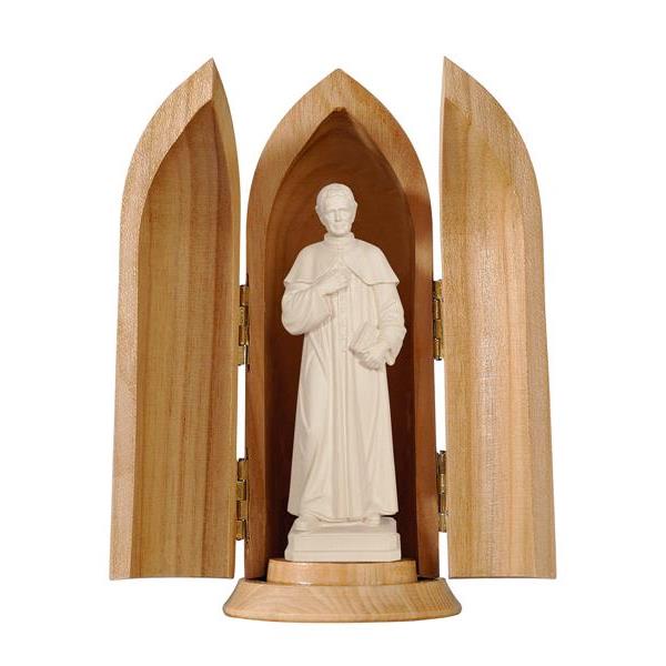 Don Bosco in niche - natural wood