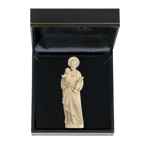 St. Joseph with Child with case - natural wood