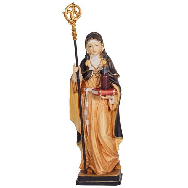 St. Walburga with crosier and jug - colored