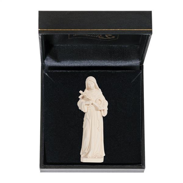 St. Rita with case - natural wood