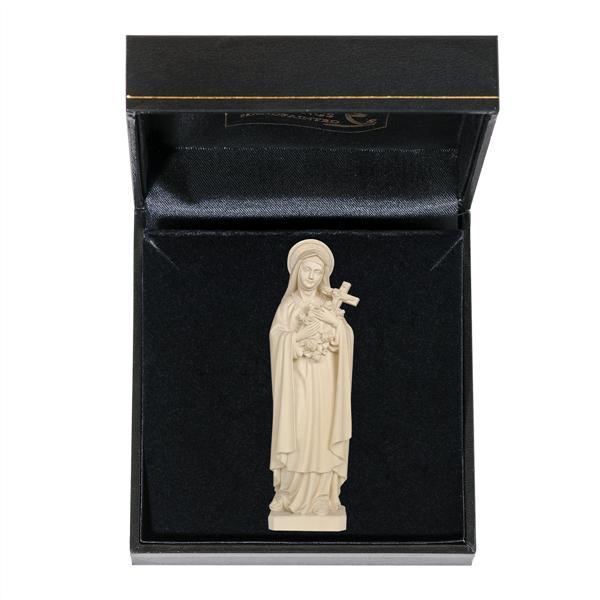 St. Theresa of Lisieux with case - natural wood