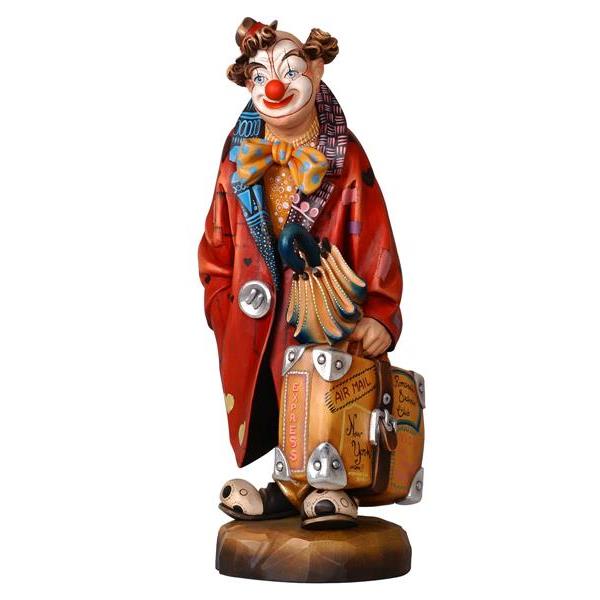 Clown with suitcase - colored