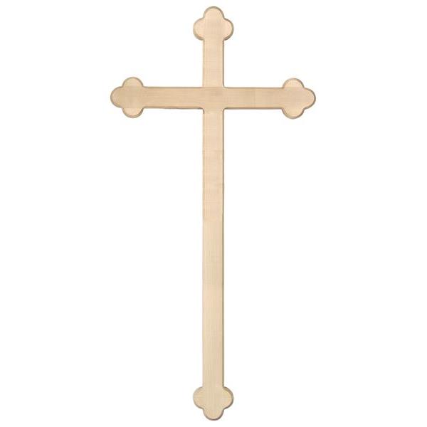Cross baroque style - natural wood