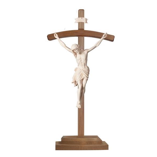 Corpus Siena cross standing bent - natural wood