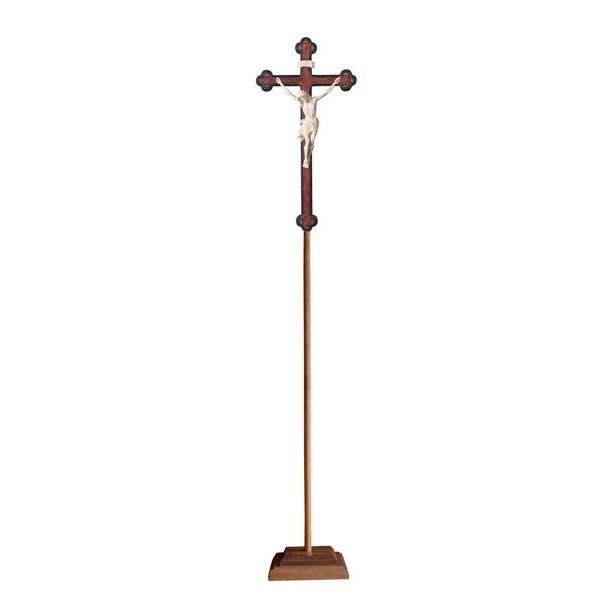 Processional Cr.Siena cross baroque antique - natural wood