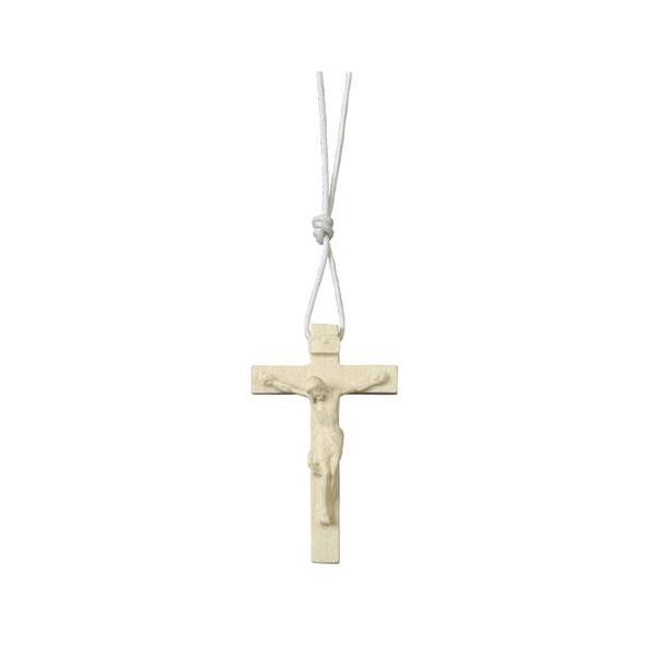 Rosary cross-string - natural wood