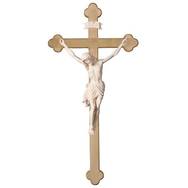 Corpus Siena cross baroque light stained - natural wood