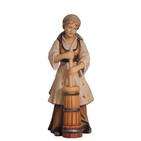 HE Shepherdess with butter churn - colored