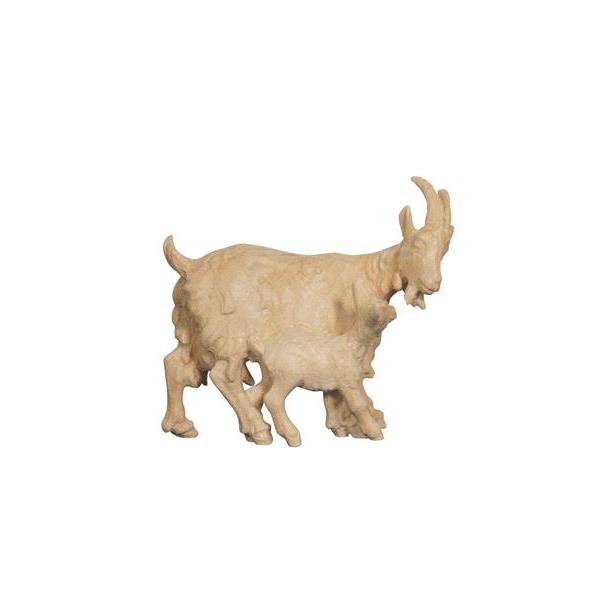 ZI Goat with kid - natural wood