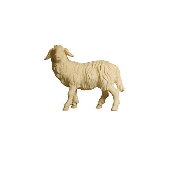 ZI Sheep standing looking left - natural wood