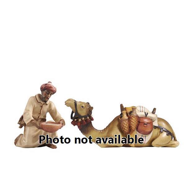 RA Camel driver kneeling-watercup with camel lying - 