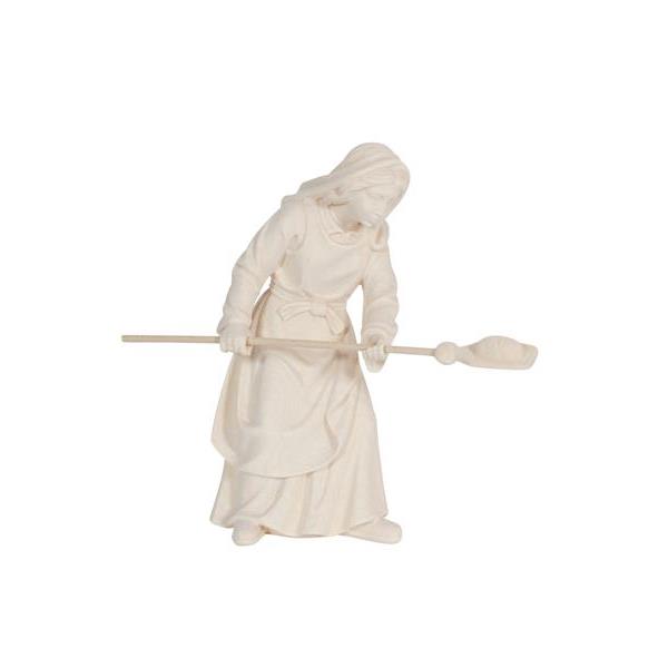 RA Shepherdess with bread - natural wood