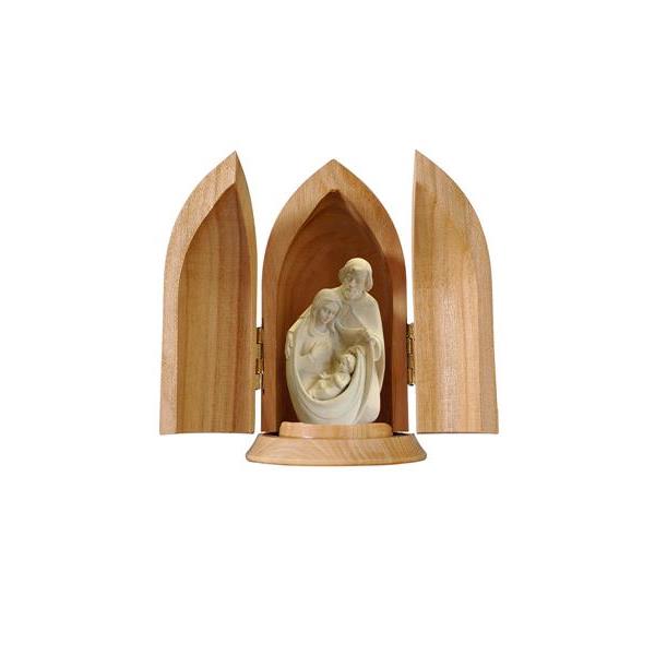 Crib of Peace in niche - natural wood