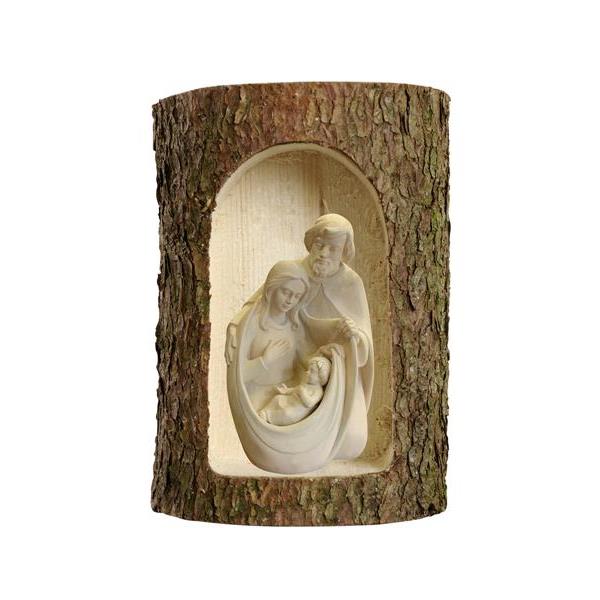 Crib of Peace in a tree trunk - natural wood