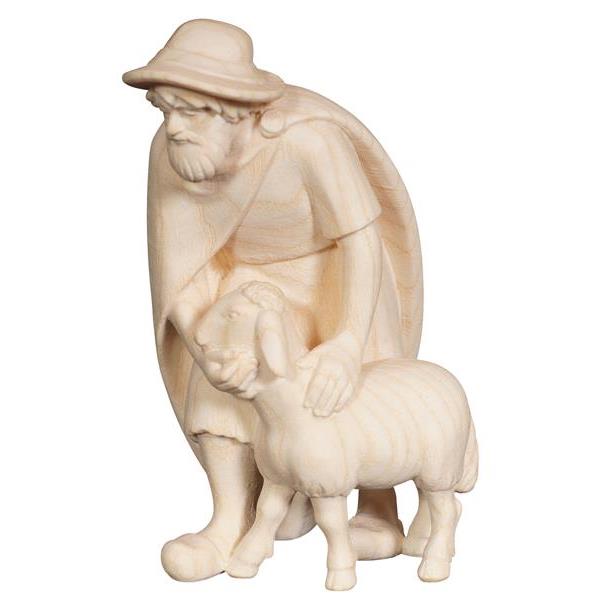 PE Shepherd with sheep - natural wood