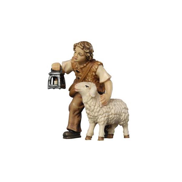MA Boy with sheep and lantern   - colored