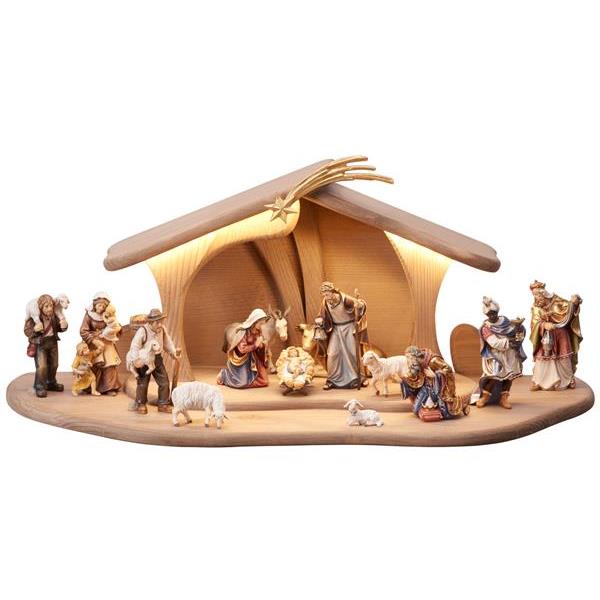 MA Nativity set 17 pcs-Stable Luce with Led - colored