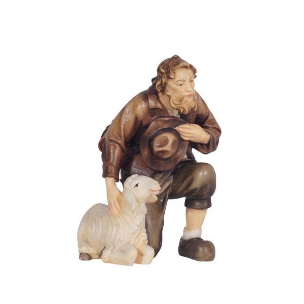 KO Shepherd kneeling with sheep - colored