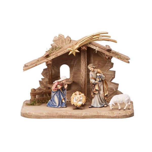 KO Nativity set 7 pcs-stable Tyrol for H.Fam - colored