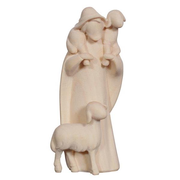 LE Shepherd with 2 sheep - natural wood