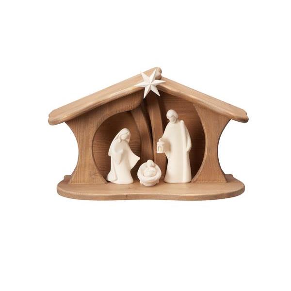 LE Nativity Set 5 pcs-stable Luce for Holy Family - natural wood