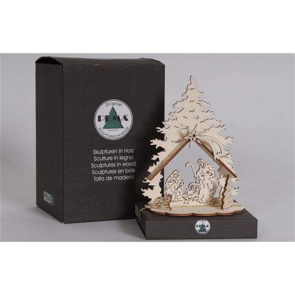Laser crib tree with box - composed