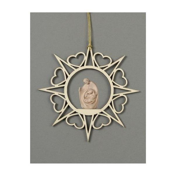 Star with hearts-Armonia Fam. - natural wood