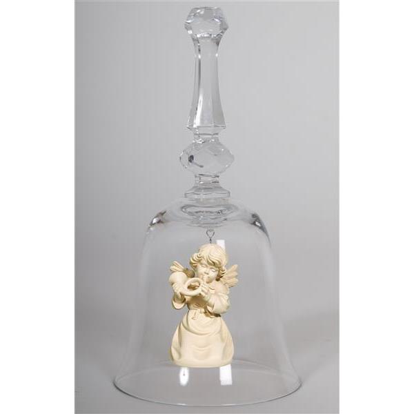 Crystal bell with Bell angel double-bass - natural wood
