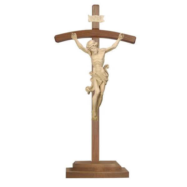 Cristo Leonardo cruz curva para apoyar  - natural