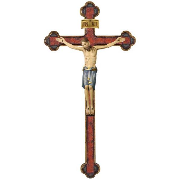 Cristo San Damian cruz barroca oro - coloreado