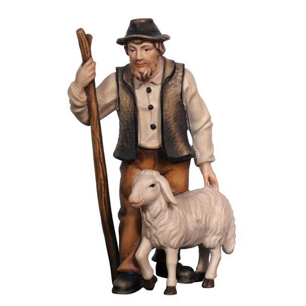 MA Pastor con oveja y bastón - coloreado