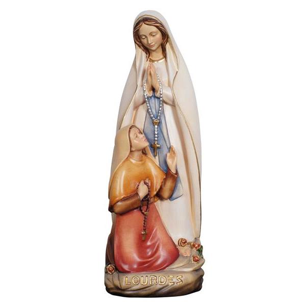 Virgen de Lourdes con Bernardette - coloreado