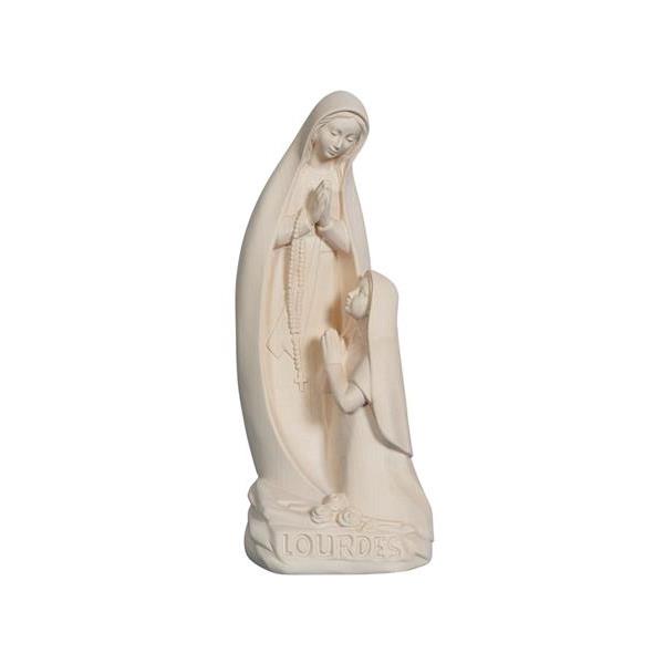 Virgen de Lourdes con Bernadette estilo moderno - natural