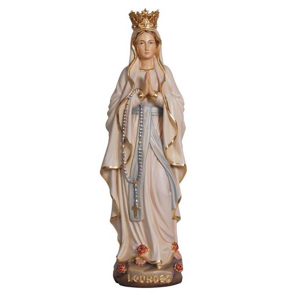 Virgen de Lourdes con corona - coloreado