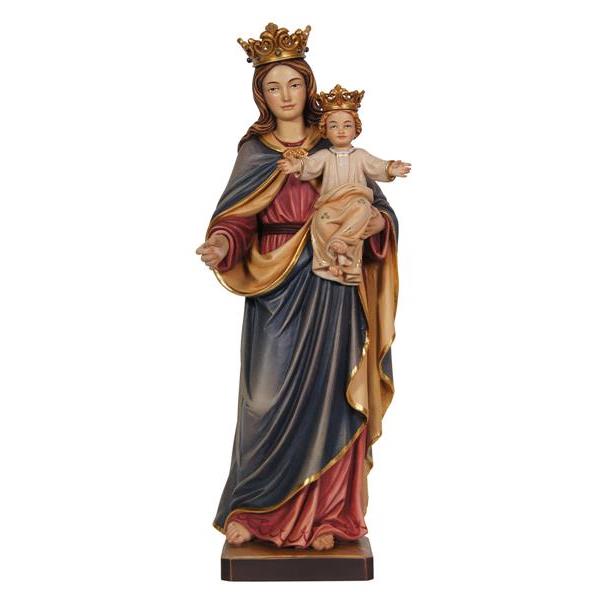 Virgen con niño y corona - coloreado